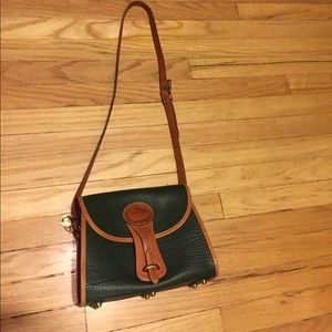 Dooney and Bourke Green/Tan beautiful condition